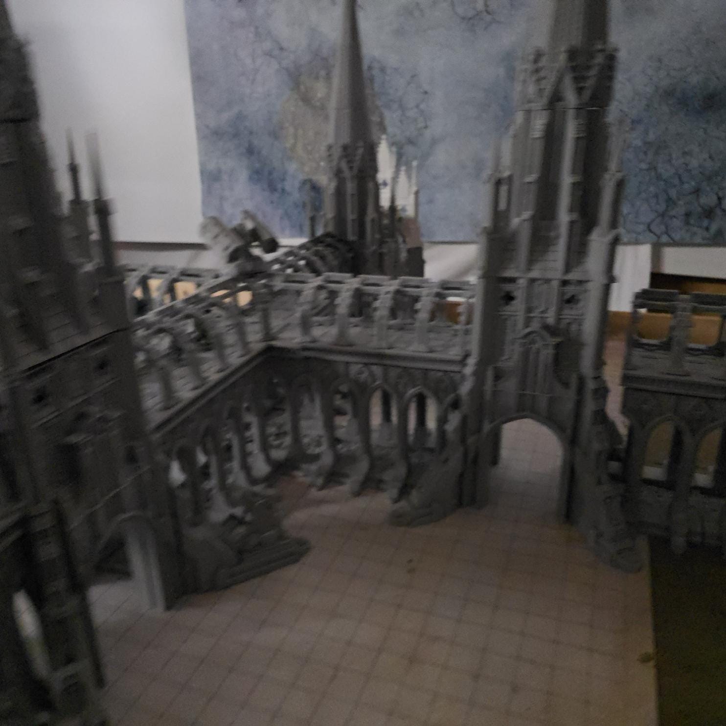 Grimdark Vestal Halls: Modular Gothic Ruins Terrain Set for Tabletop Games and Dioramas - Multiple Configurations Available