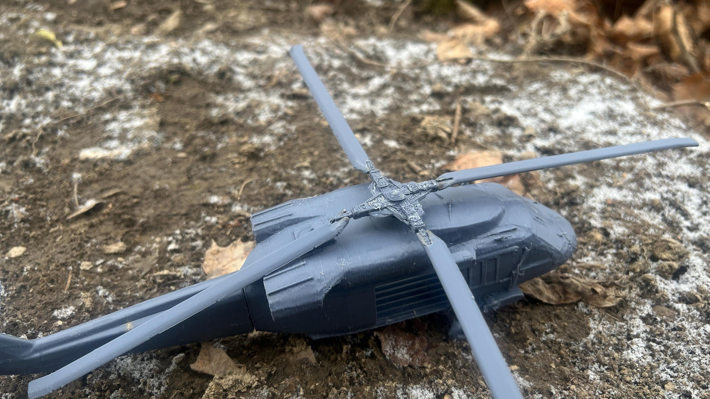UH-60 :American Blackhawk Helicopter Model for Tabletop Wargaming