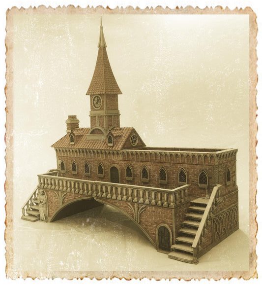 Venetian Clock Tower: Exquisite Renaissance-Inspired Model Kit for Tabletop RPGs and Historical Settings