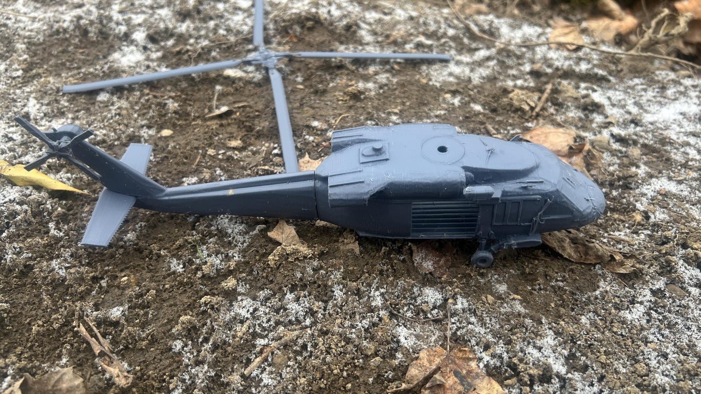 UH-60 :American Blackhawk Helicopter Model for Tabletop Wargaming