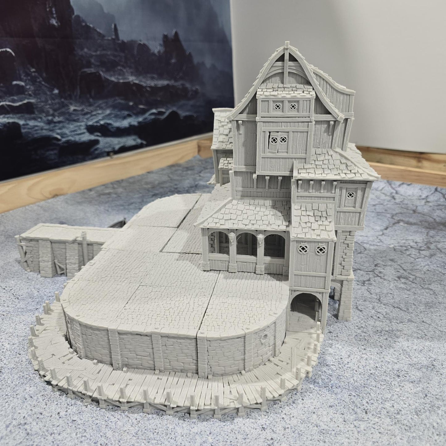 Ancrabourg Tavern, The Deepsea lantern Inn, Port Royal, Skirmish, D&D Terrain, Tabletop Terrain