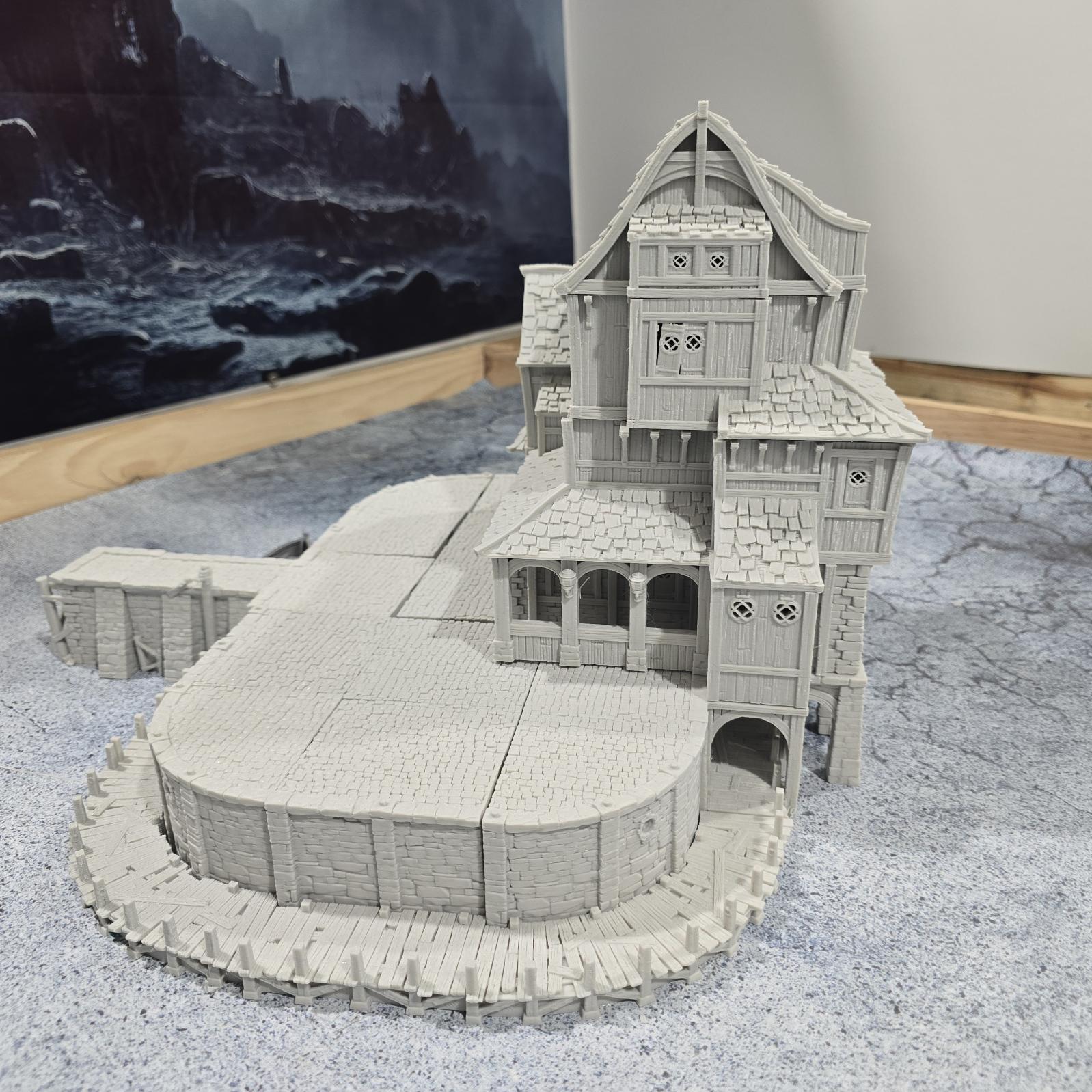 Ancrabourg Tavern, The Deepsea lantern Inn, Port Royal, Skirmish, D&D Terrain, Tabletop Terrain