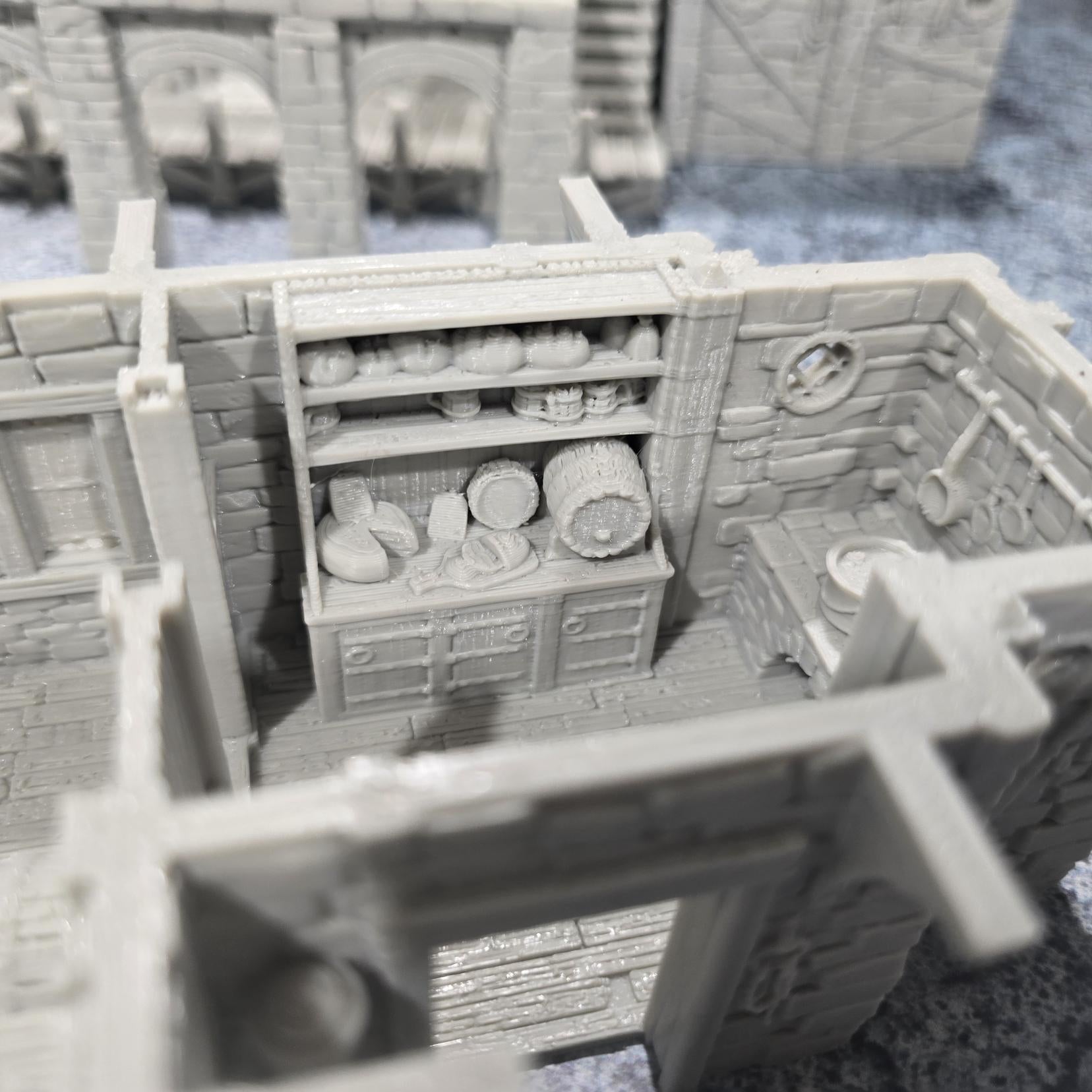 Ancrabourg Tavern, The Deepsea lantern Inn, Port Royal, Skirmish, D&D Terrain, Tabletop Terrain