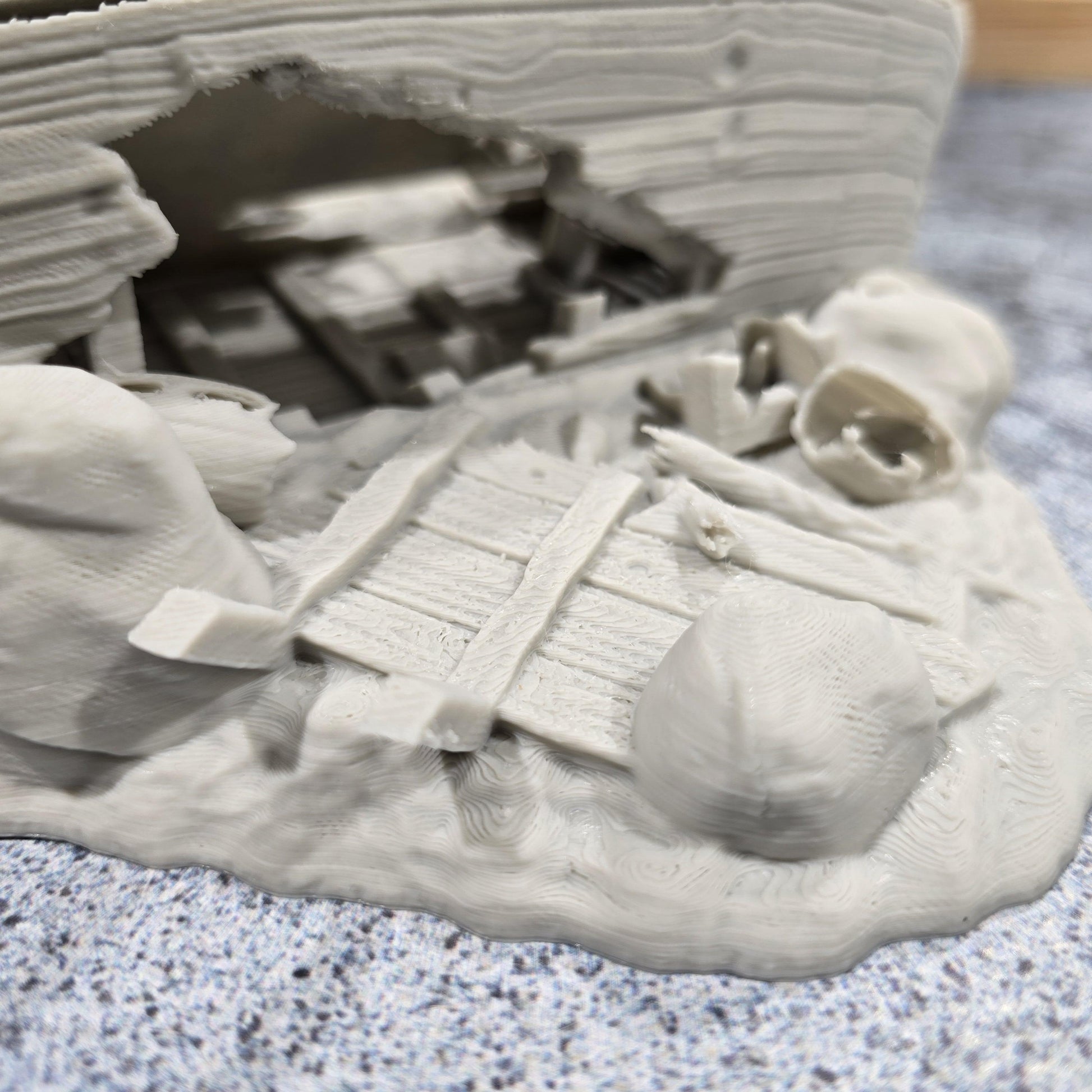 Galley Shipwreck, Small Shipwreck, Ashored Galley, Dungeons and Dragons, Shipwreck, Boat