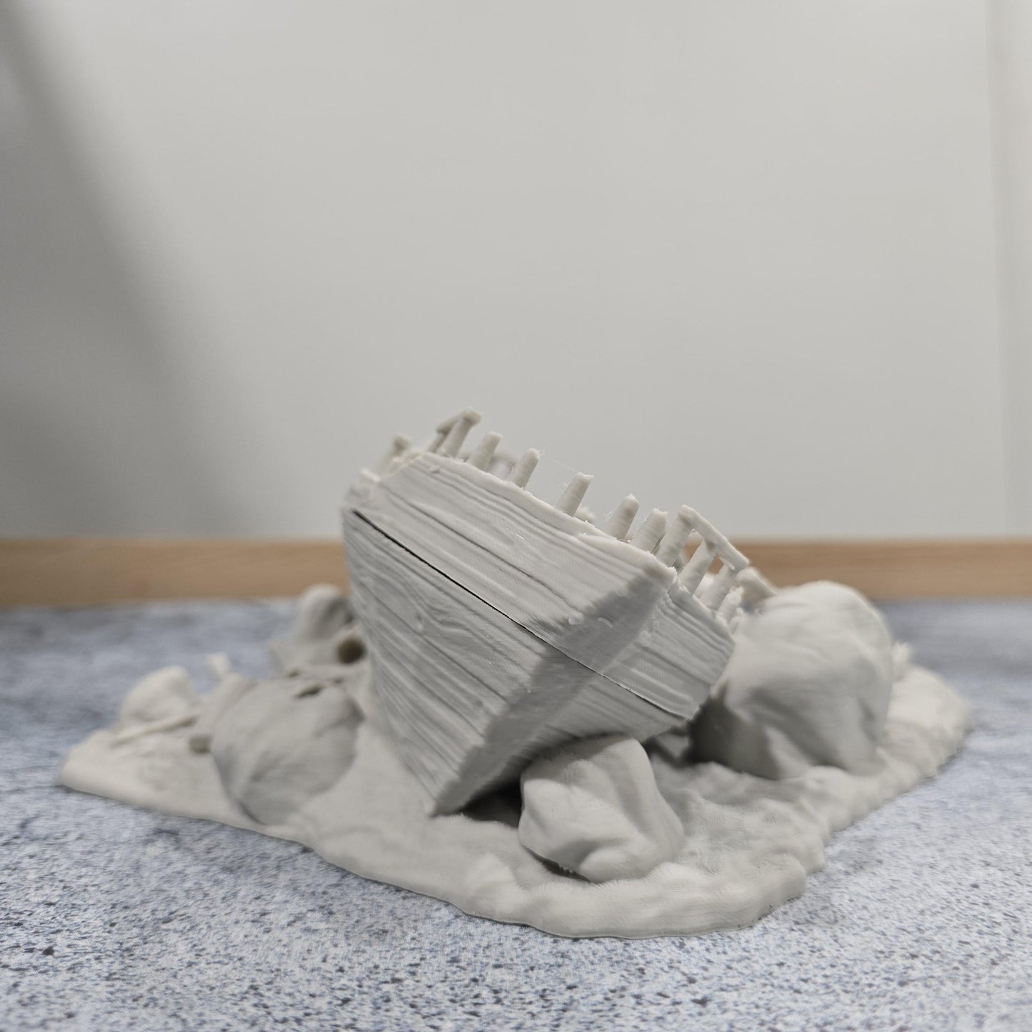 Galley Shipwreck, Small Shipwreck, Ashored Galley, Dungeons and Dragons, Shipwreck, Boat