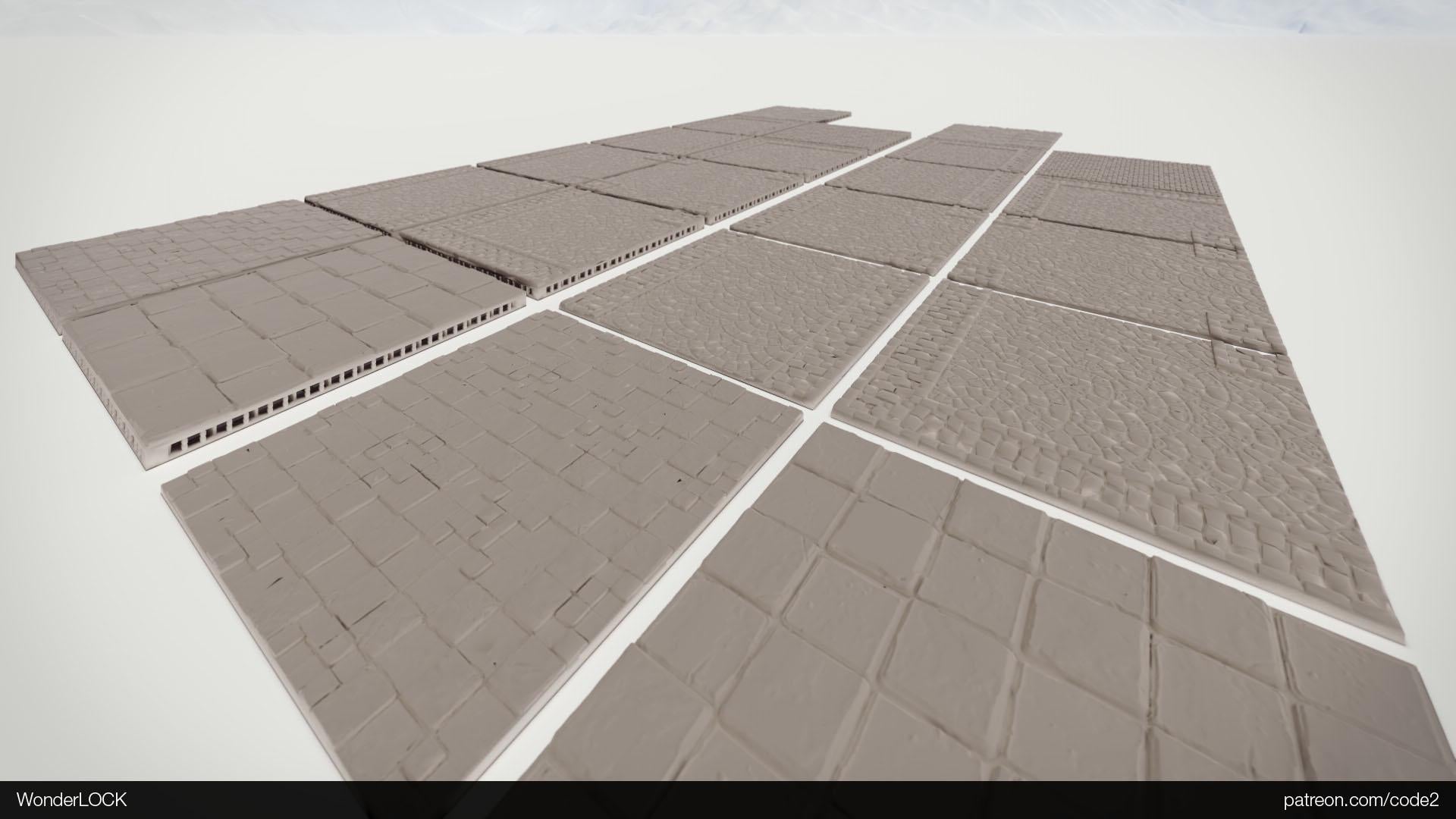 Modular Gaming Tiles: Customizable Urban Road Layout - Tabletop RPG and Wargaming