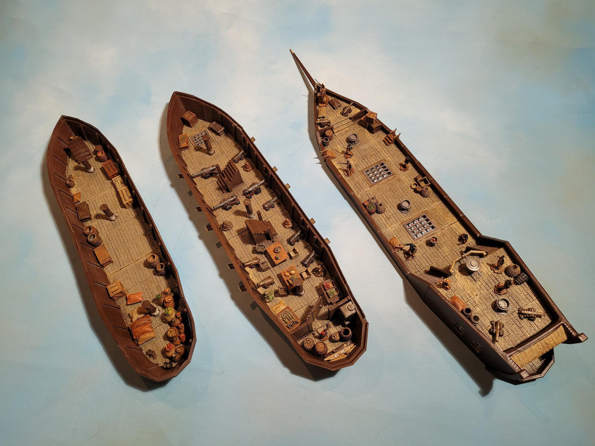 Game Board, Ship, Pirate SHip, Cargo Ship, Shipping Vessel, Seaport, Harbor ship, DND Terrain, DND Miniatures, gaming terrain, Pirate, 28mm Terrain, Pirate vessel, Pirate Terrain, Pirate merchant, Merchant ship, Village, Jack Sparrow, carrack, boat