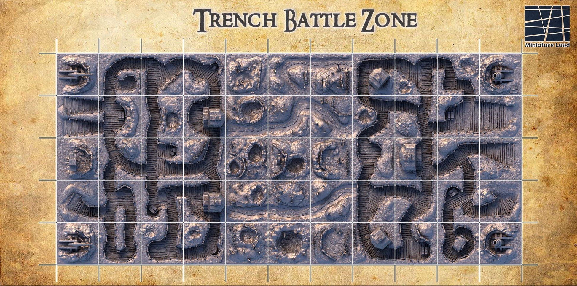 Trench Battle Zone: Historical Wargaming Terrain for Tabletop RPGs, Trench terrain