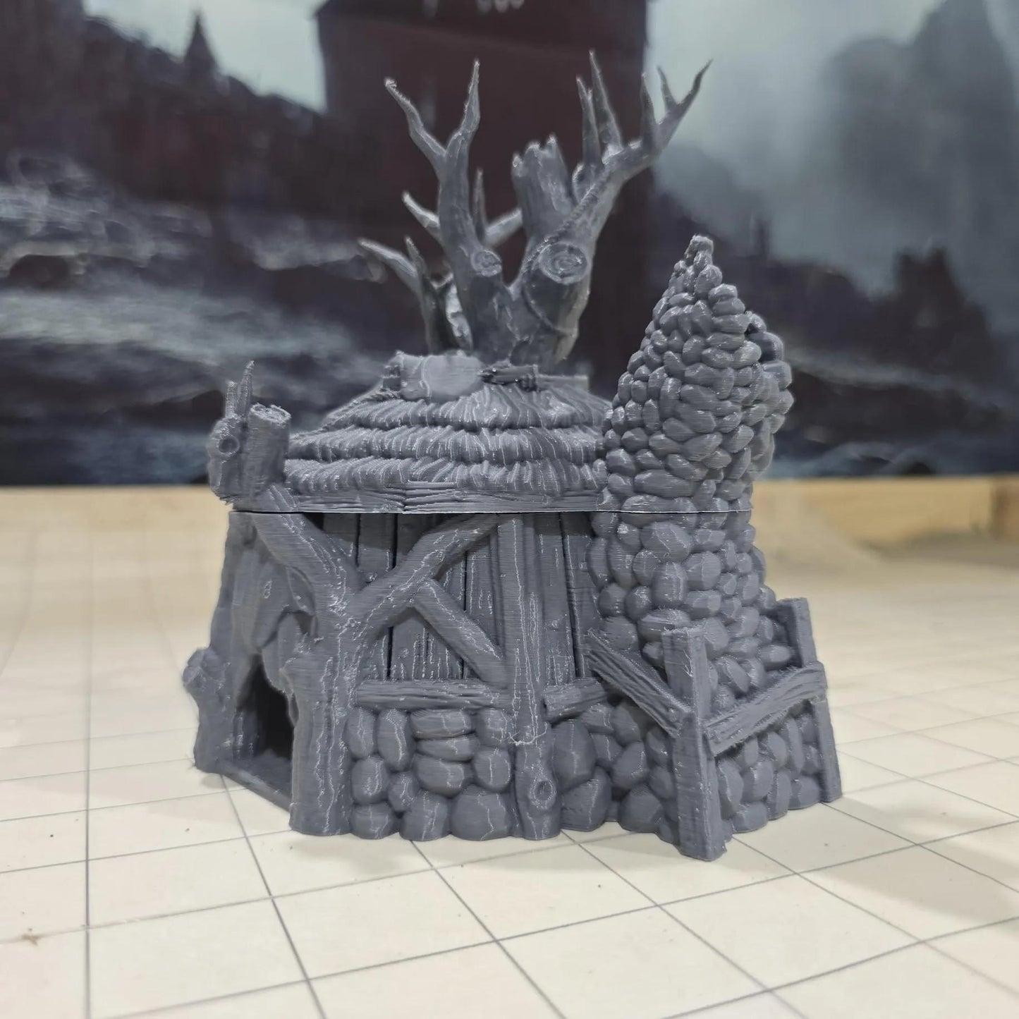 Norse Shaman Hut: Early Medieval Village Scenery for Fantasy RPGs