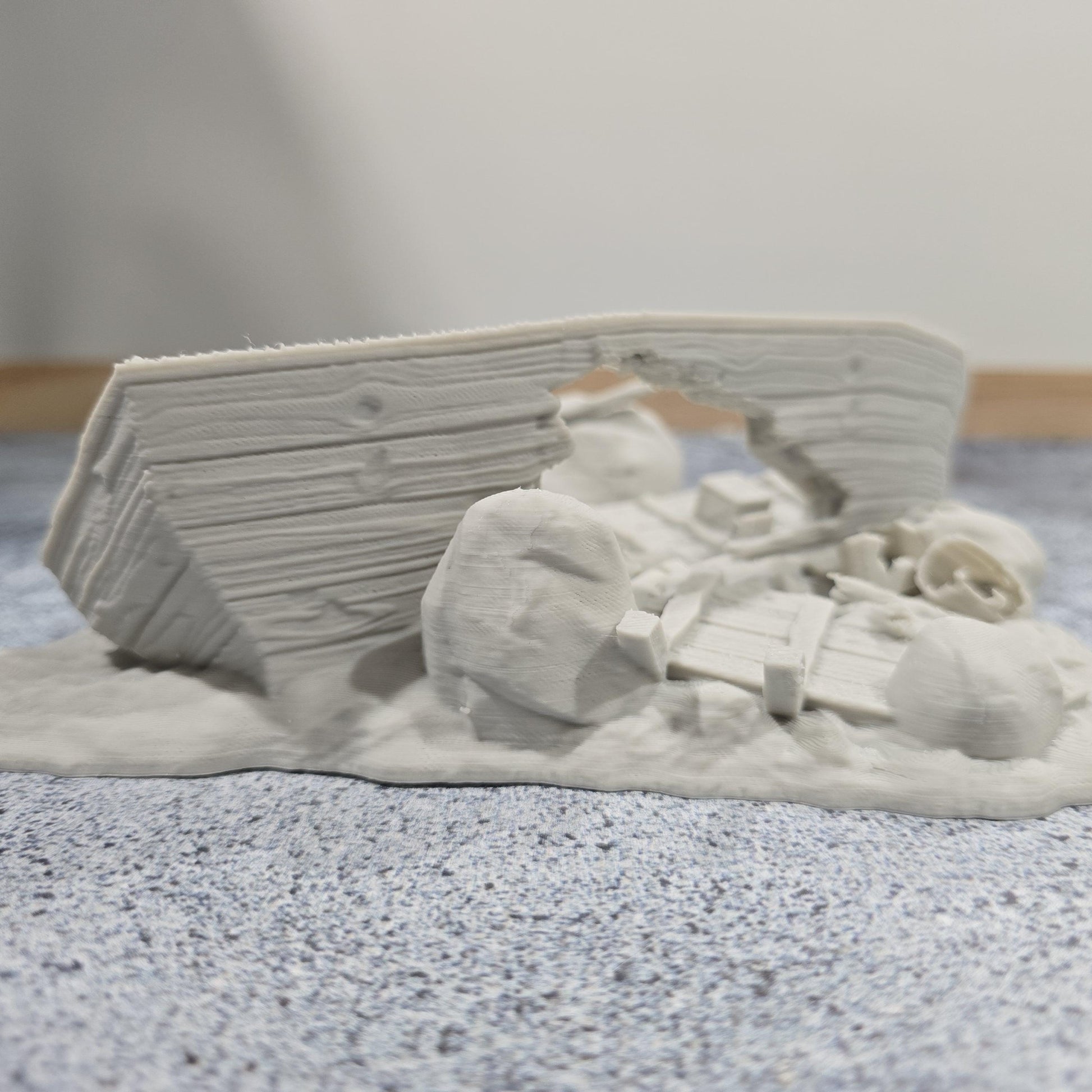 Galley Shipwreck, Small Shipwreck, Ashored Galley, Dungeons and Dragons, Shipwreck, Boat