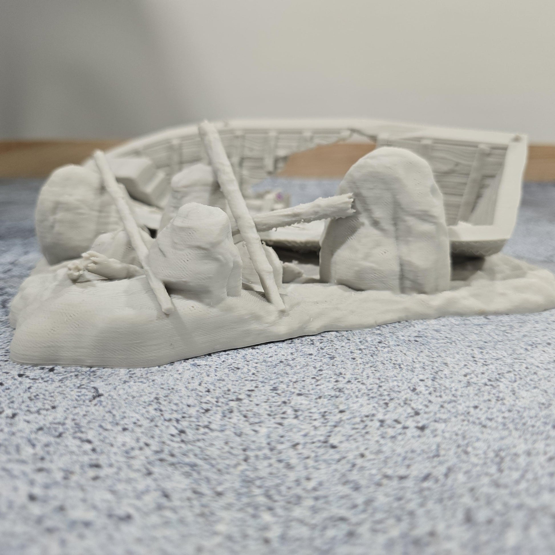 Galley Shipwreck, Small Shipwreck, Ashored Galley, Dungeons and Dragons, Shipwreck, Boat