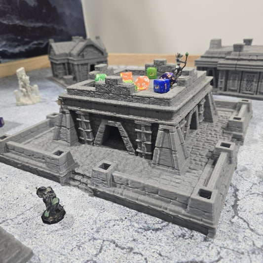 Ancient Inca Fortress: Pre-Columbian Temple Complex Historical Ruins Tabletop Terrain