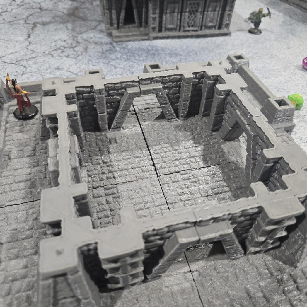 Ancient Inca Fortress: Pre-Columbian Temple Complex Historical Ruins Tabletop Terrain
