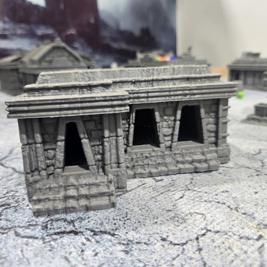 Ancient Inca Building 8: Pre-Columbian Temple Building, Historical Ruins Tabletop Terrain