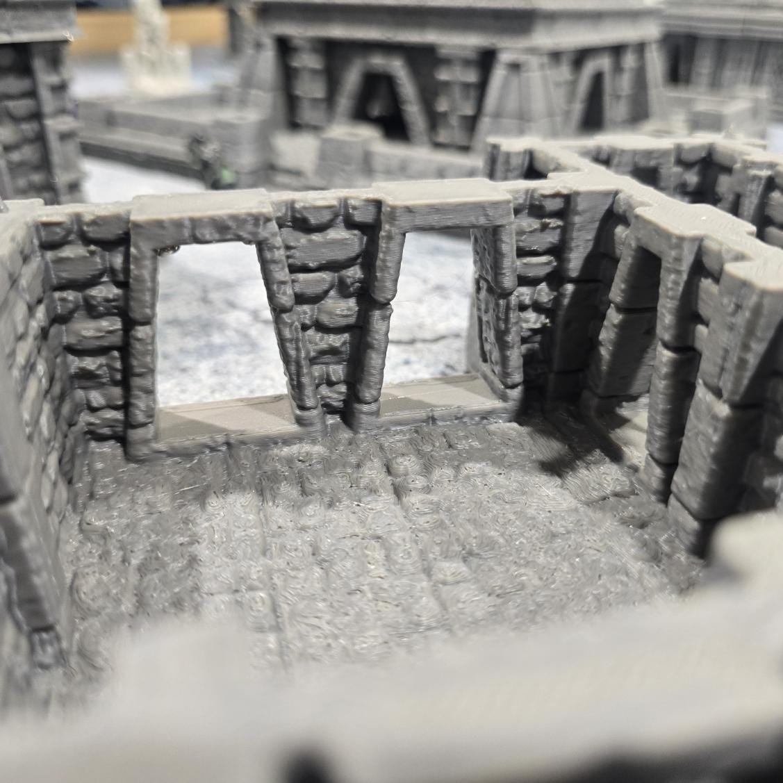 Ancient Inca Building 8: Pre-Columbian Temple Building, Historical Ruins Tabletop Terrain
