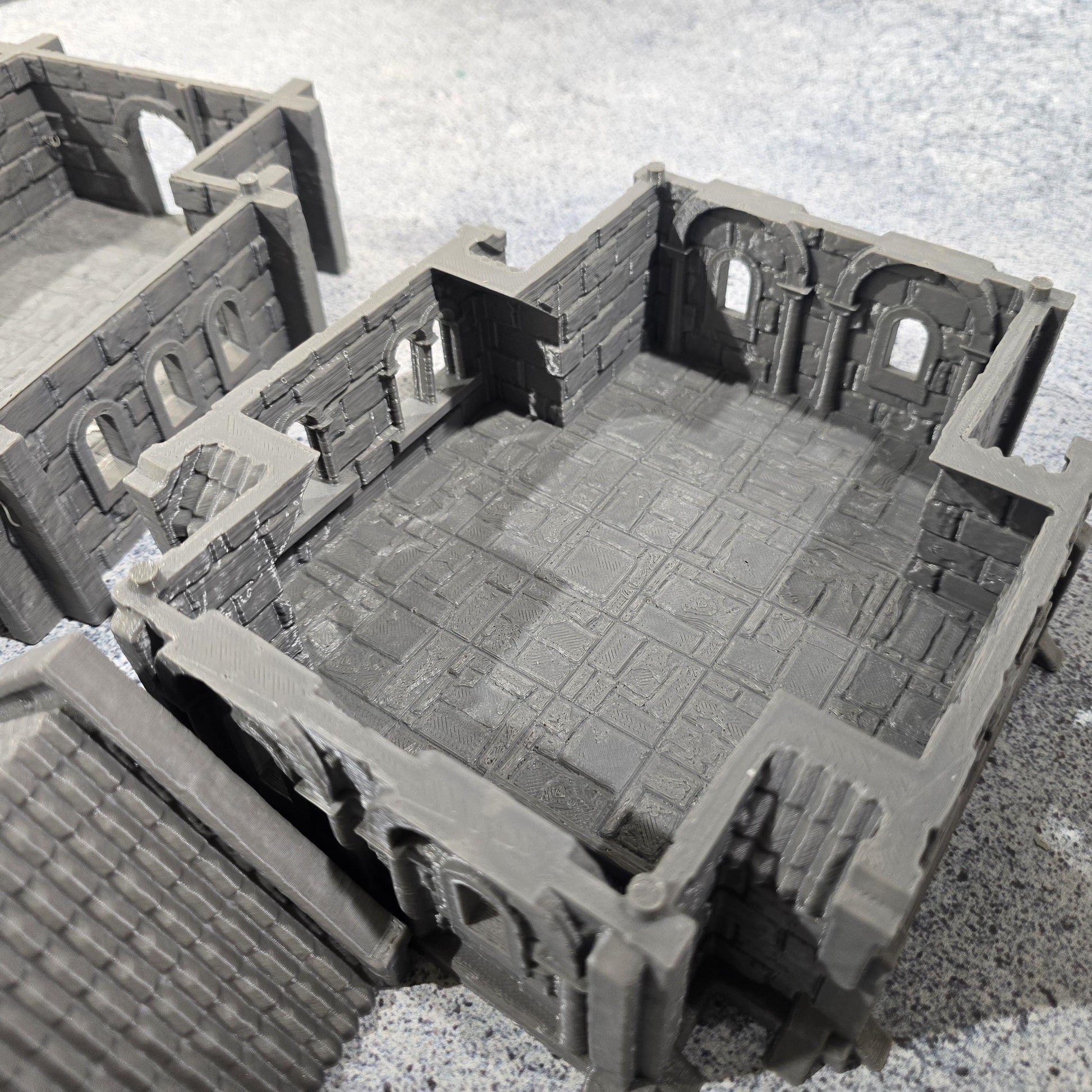 City Building 4, Arkenfel House 4, Osgiliath 4 - - Dungeons and Dragons - 28mm Terrain - terrain