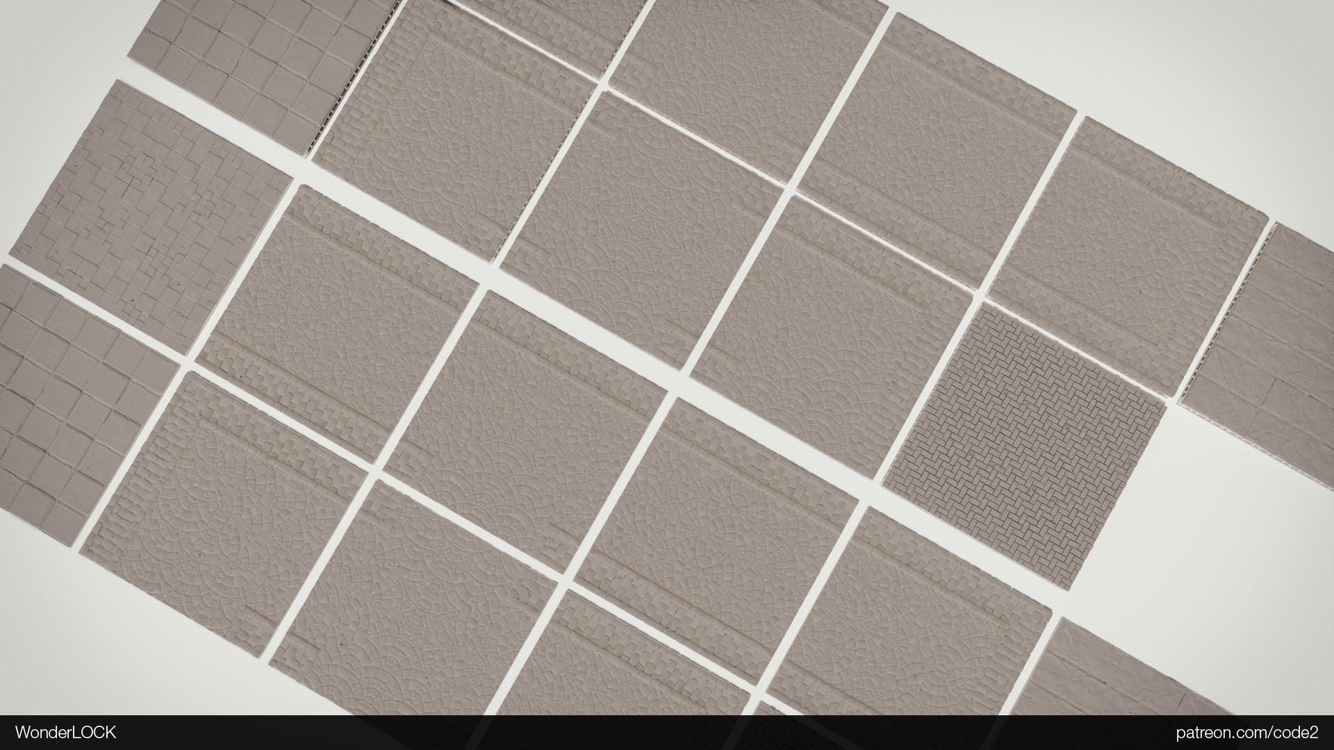 Modular Gaming Tiles: Customizable Urban Road Layout - Tabletop RPG and Wargaming
