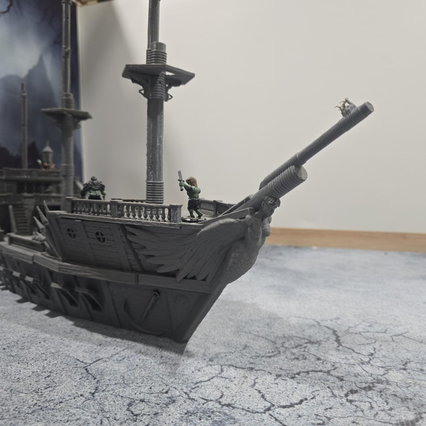 Warship, Battleship, Frigate, Dungeons and Dragons, 28mm Warship