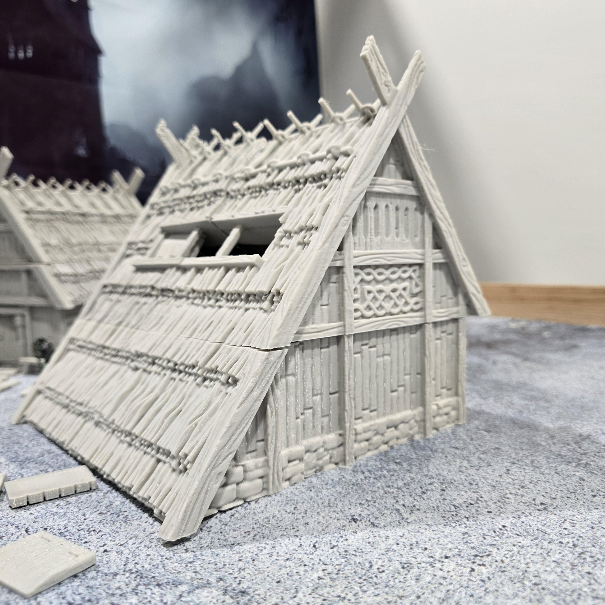 Viking House 1: Classic Norse Architecture - Ideal for Fantasy and Historical RPGs