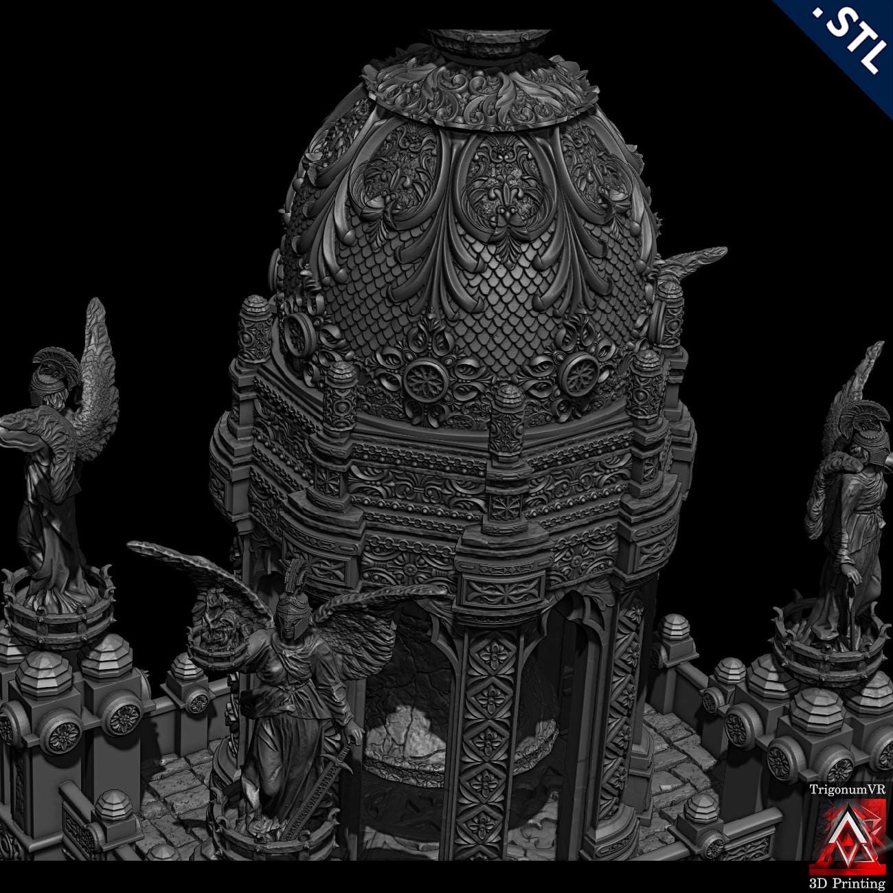 Explore the Twilight Tower Grimdark Imperium, a fortress of dark spires and medieval might, perfect for adding a gothic touch to your 28mm scale tabletop games.