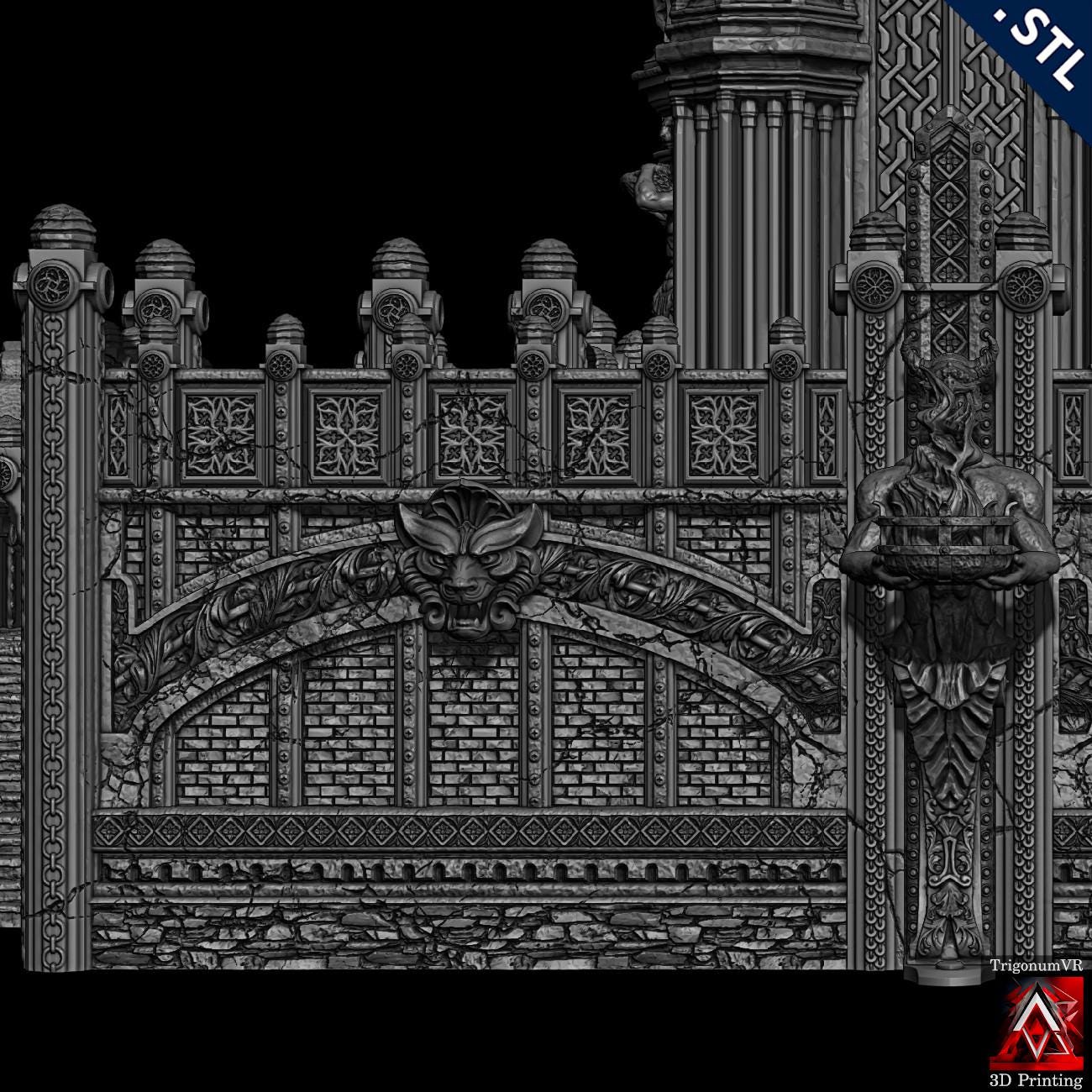 Explore the Twilight Tower Grimdark Imperium, a fortress of dark spires and medieval might, perfect for adding a gothic touch to your 28mm scale tabletop games.