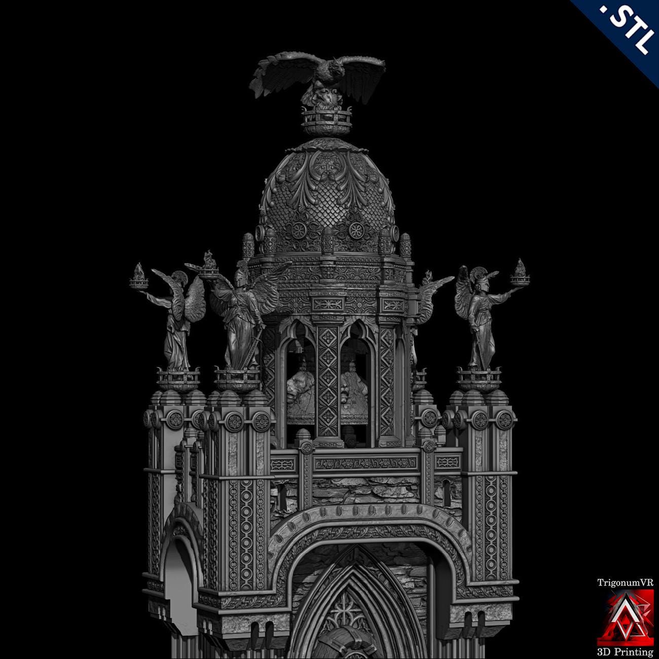Explore the Twilight Tower Grimdark Imperium, a fortress of dark spires and medieval might, perfect for adding a gothic touch to your 28mm scale tabletop games.