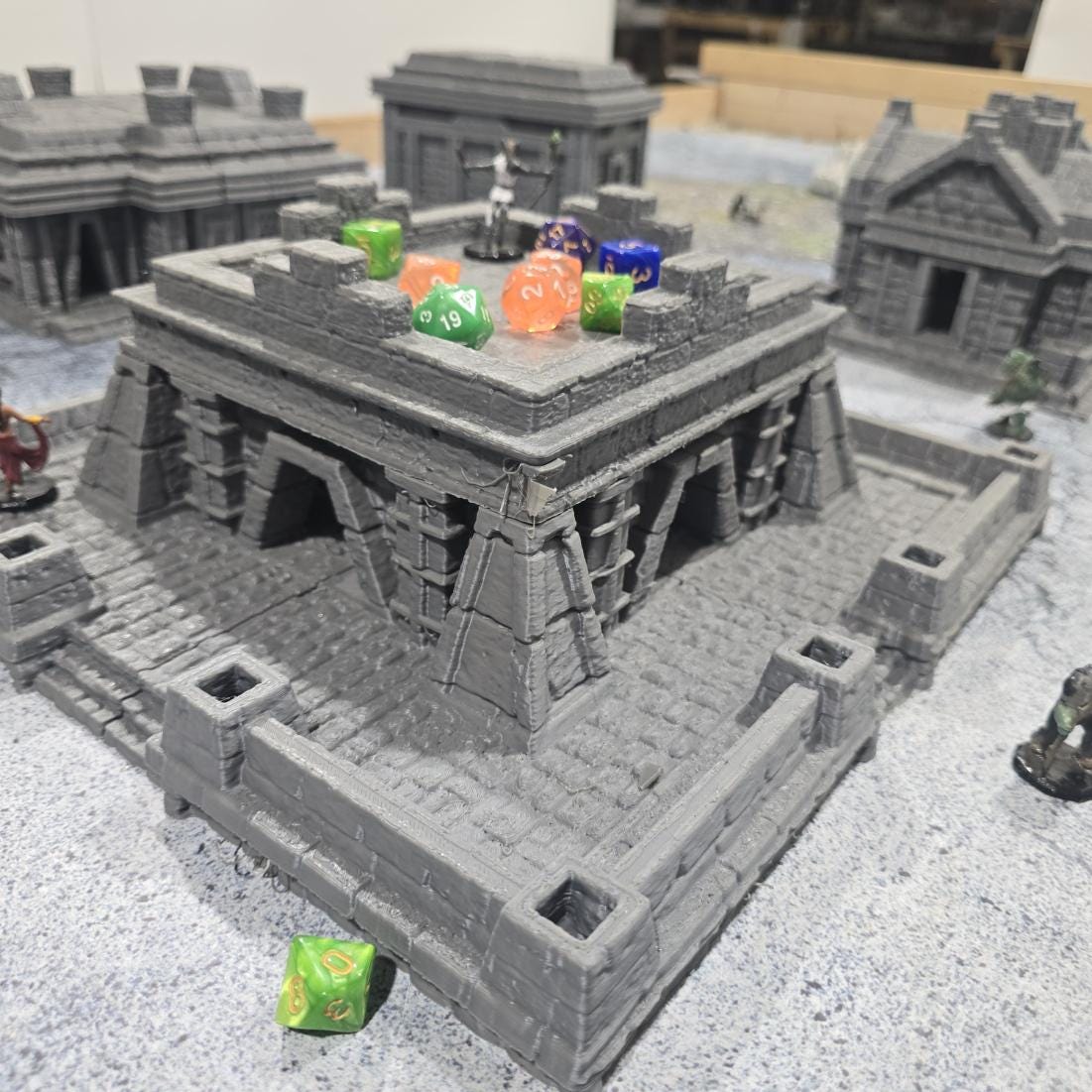 Ancient Inca Fortress: Pre-Columbian Temple Complex Historical Ruins Tabletop Terrain