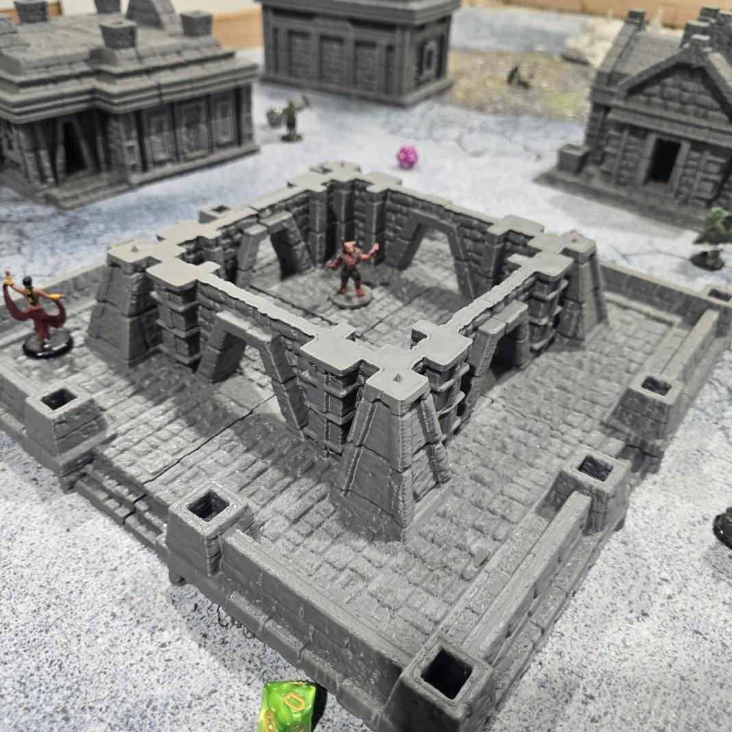 Ancient Inca Fortress: Pre-Columbian Temple Complex Historical Ruins Tabletop Terrain
