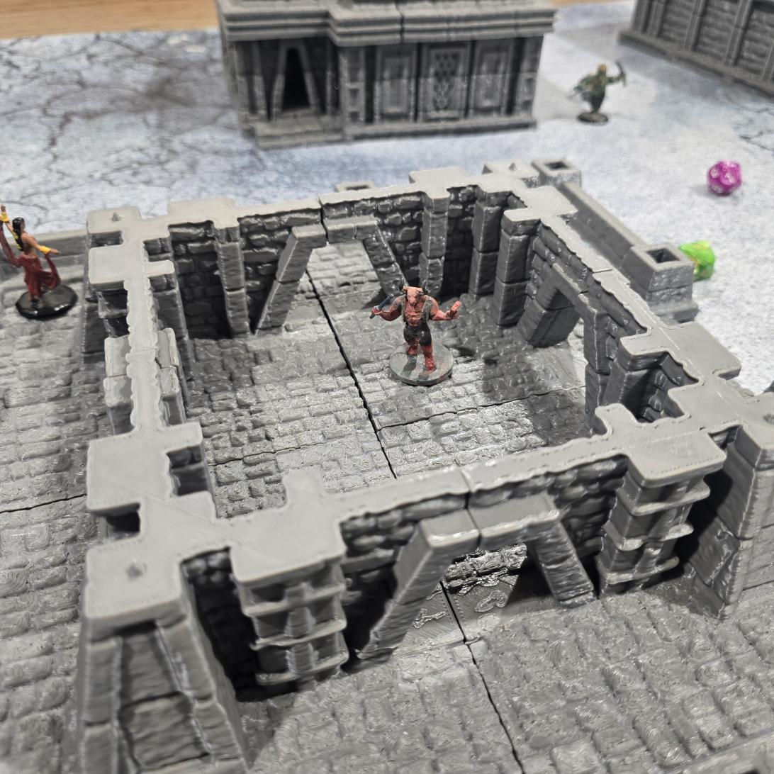 Ancient Inca Fortress: Pre-Columbian Temple Complex Historical Ruins Tabletop Terrain