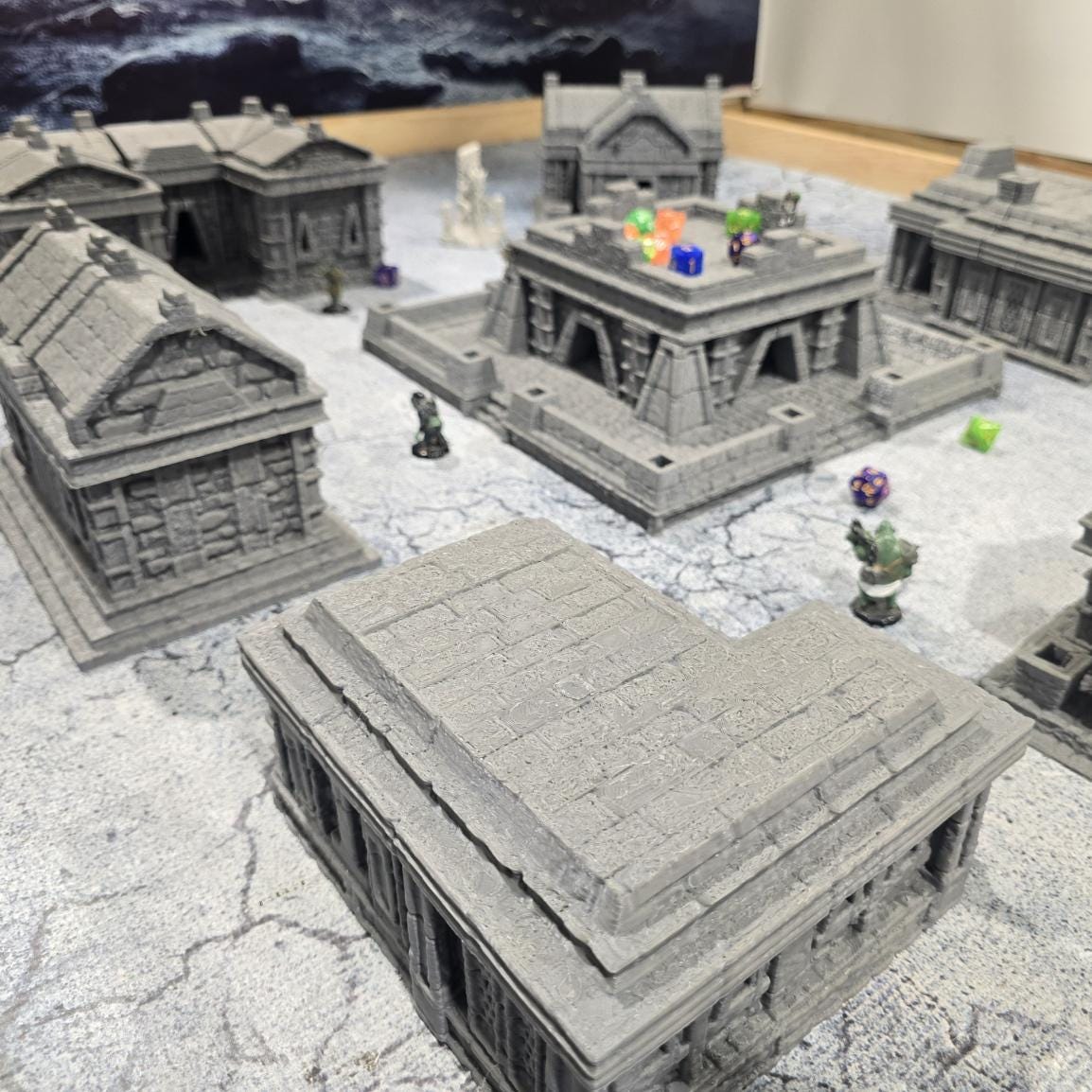 Ancient Inca Building 8: Pre-Columbian Temple Building, Historical Ruins Tabletop Terrain