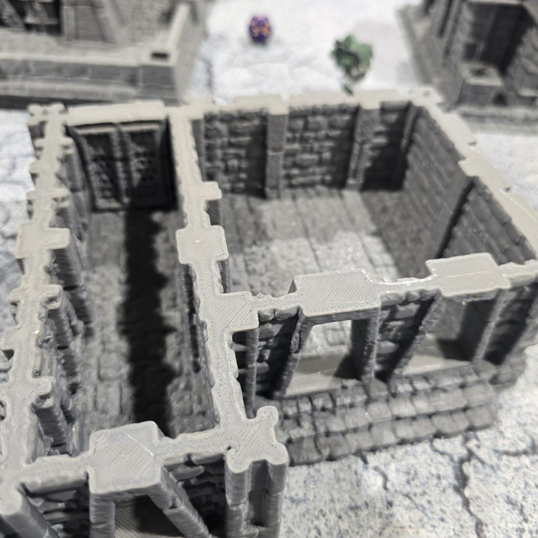 Ancient Inca Building 8: Pre-Columbian Temple Building, Historical Ruins Tabletop Terrain