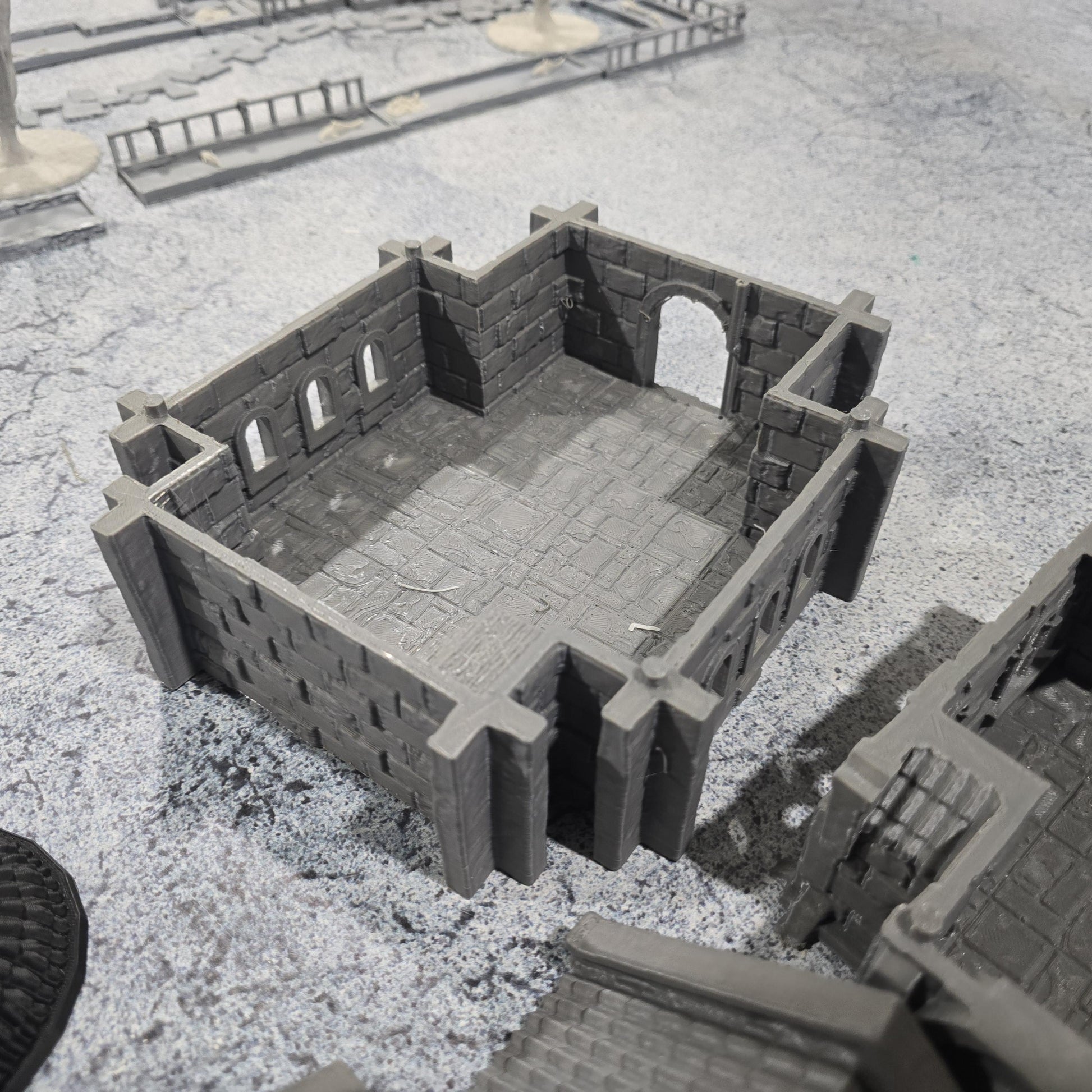 City Building 4, Arkenfel House 4, Osgiliath 4 - - Dungeons and Dragons - 28mm Terrain - terrain