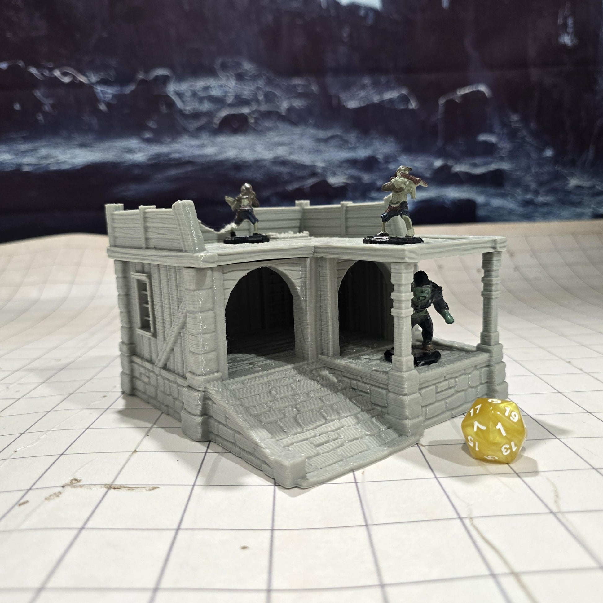 Small Storage Shed: Medieval Fantasy Wooden Warehouse for Tabletop Games