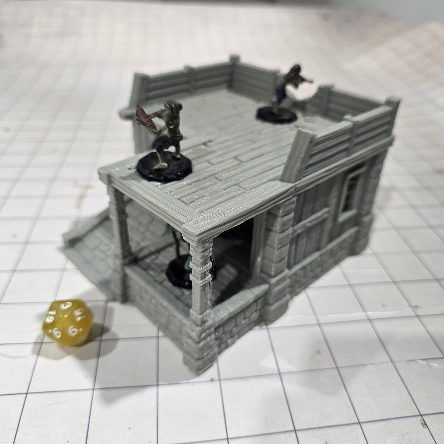 Small Storage Shed: Medieval Fantasy Wooden Warehouse for Tabletop Games