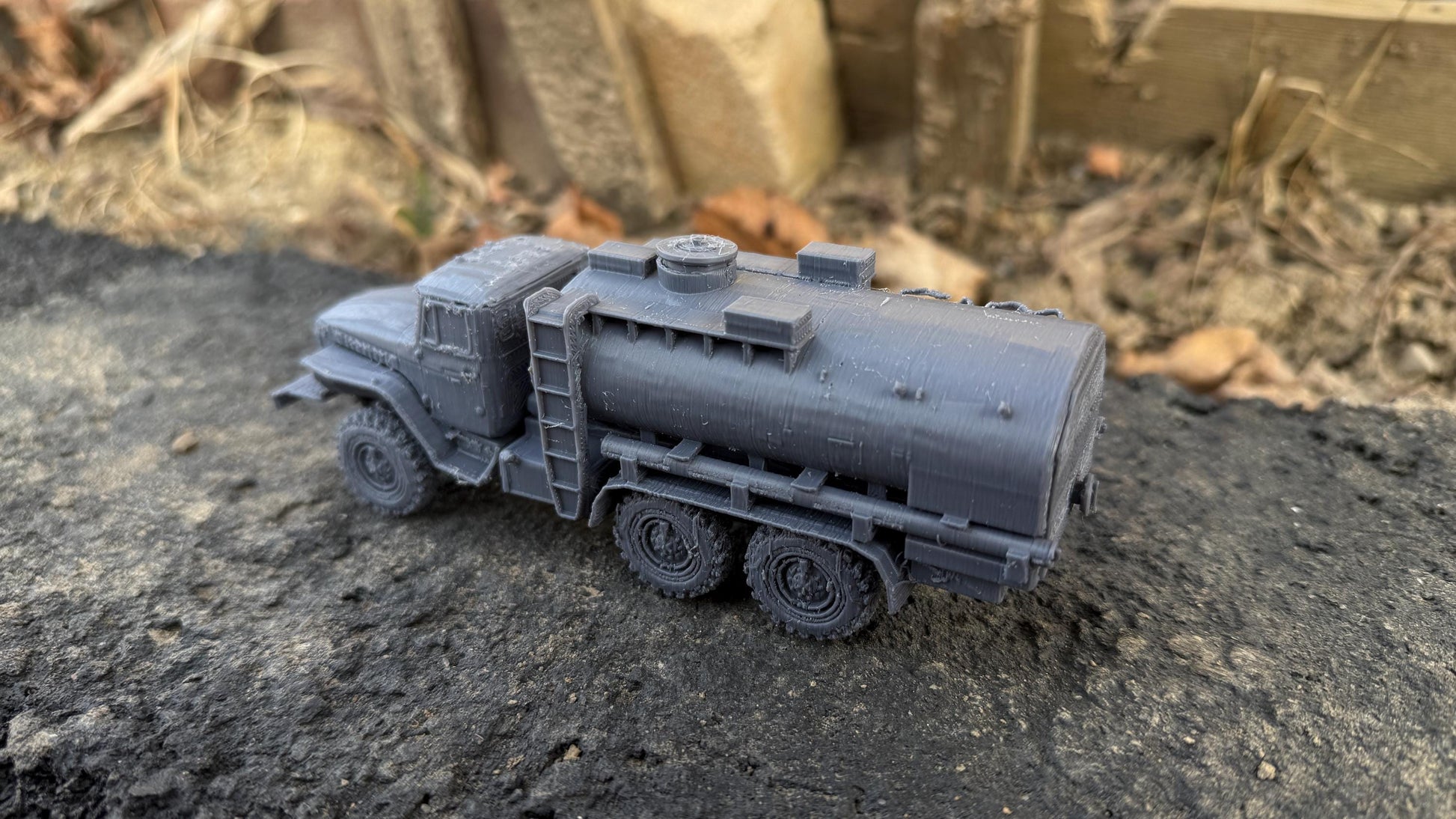Ural 4320 Tanker, Fuel Truck, Truck, Soviet Era, Post War, cold war, tabletop gaming, tabletop terrain