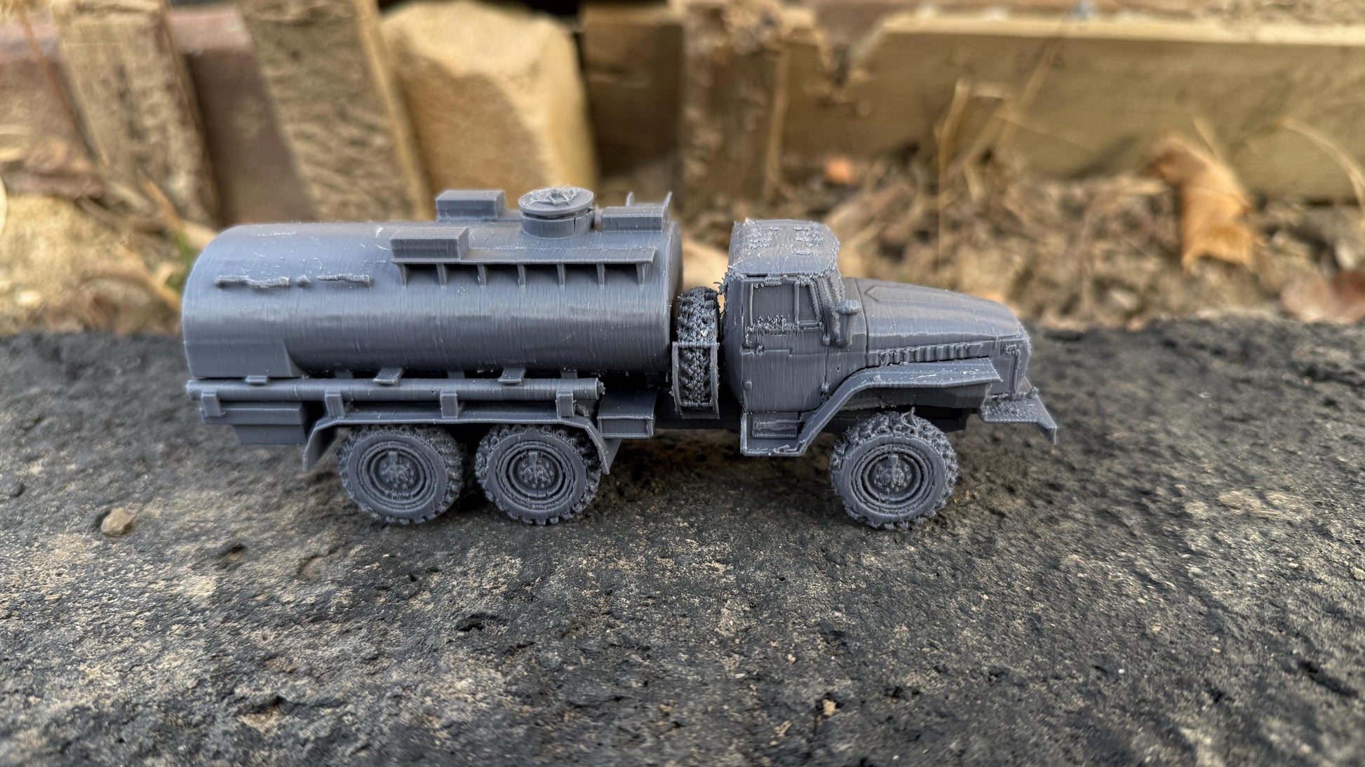 Ural 4320 Tanker, Fuel Truck, Truck, Soviet Era, Post War, cold war, tabletop gaming, tabletop terrain