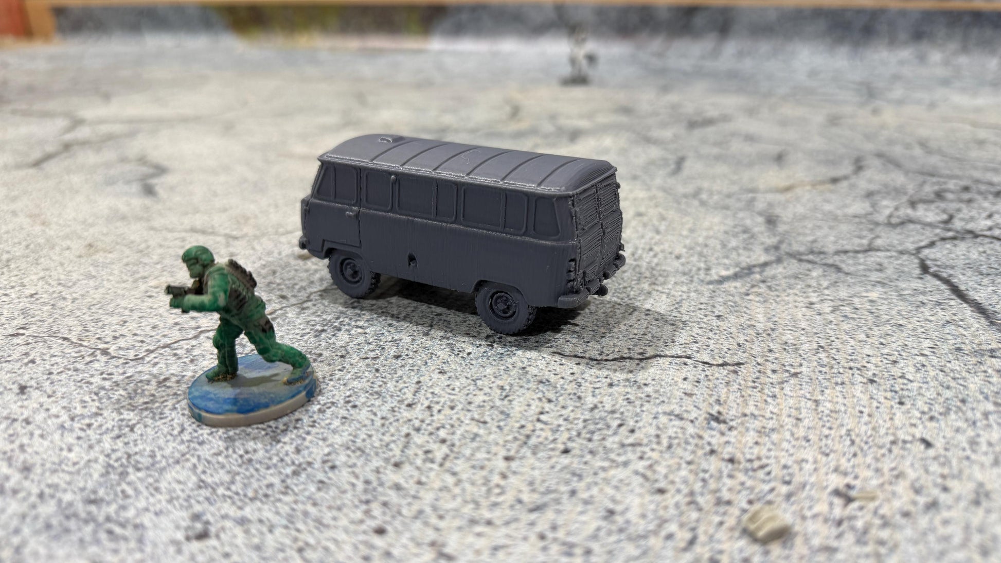 UAZ 452, car, Modern warfare, Tabletop terrain, WW2, Modern tank,