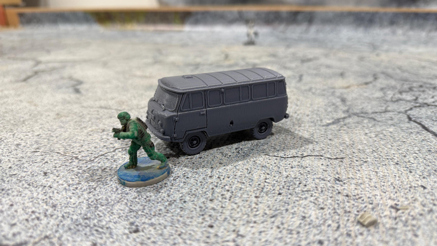 UAZ 452, car, Modern warfare, Tabletop terrain, WW2, Modern tank,