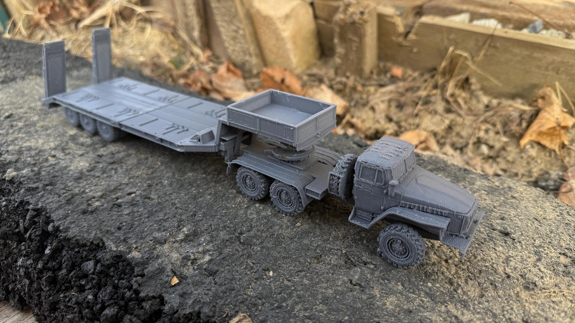 Ural 4320 Semi, Truck Trailer, Truck, Soviet Era, Post War, cold war, tabletop gaming, tabletop terrain