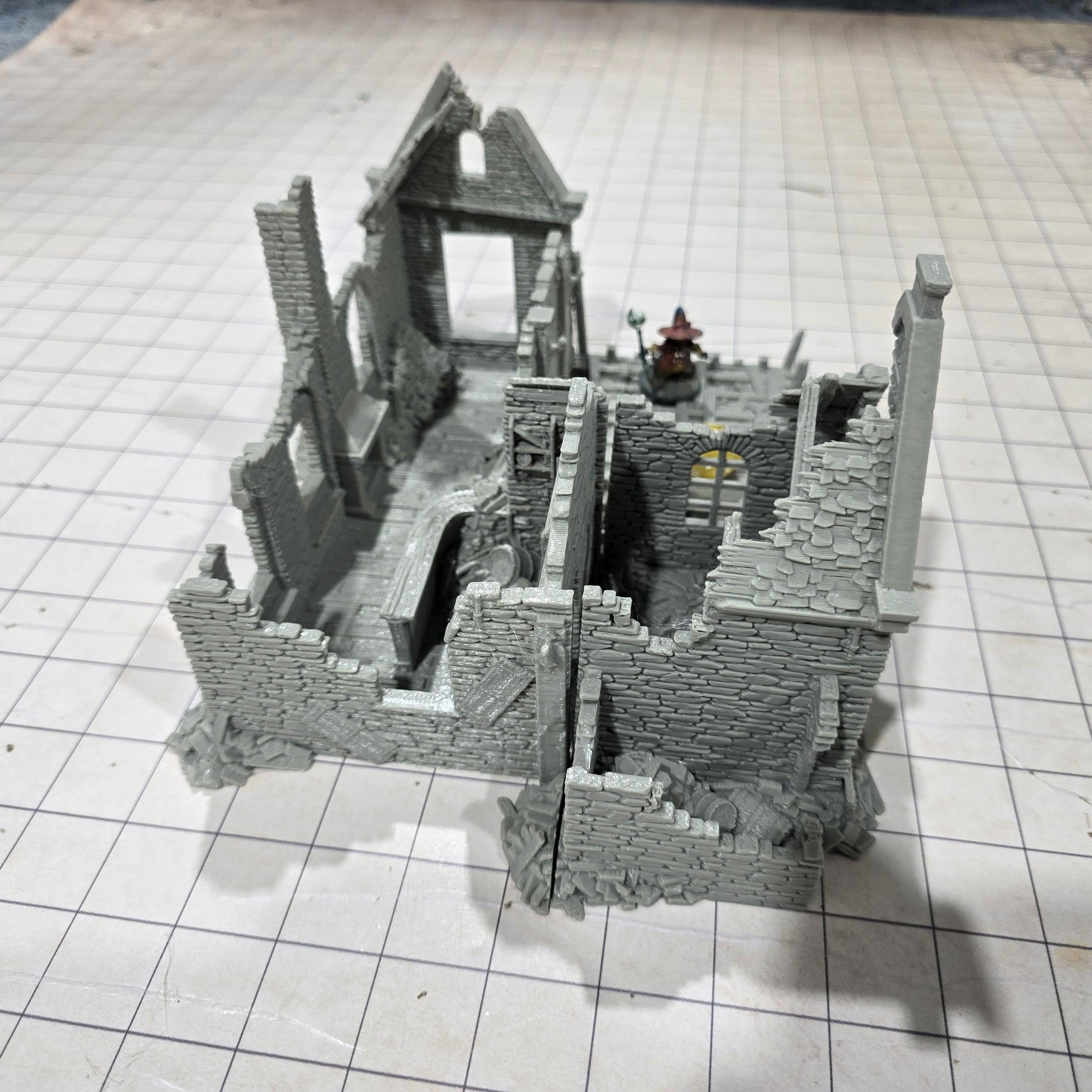 GoldCrown Tavern Ruin for DnD, Pathfinder, Bolt Action, Revolutionary War Games