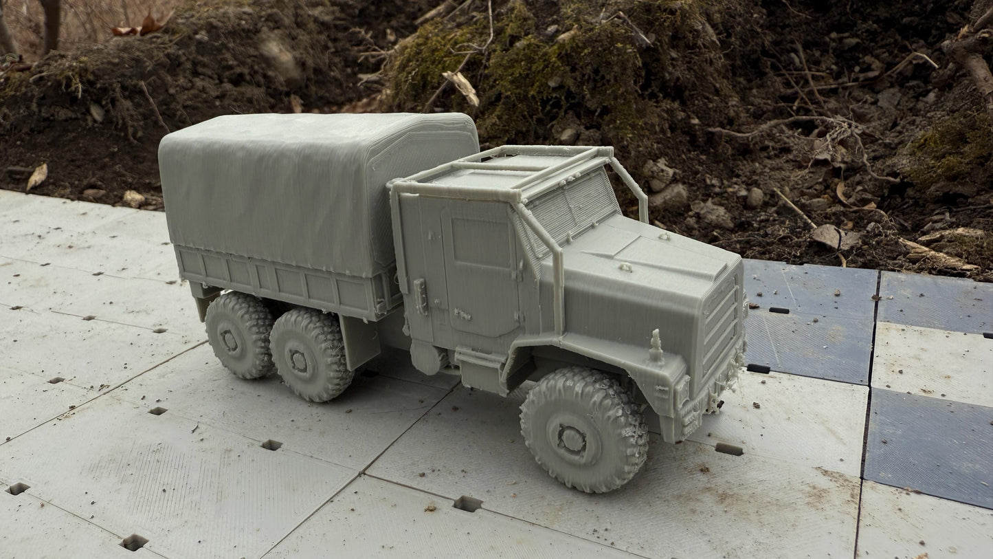 MTVR, Short Covered, Medium tactical vehicle replacement, Truck, Modern warfare, Tabletop terrain, WW2, Modern tank,