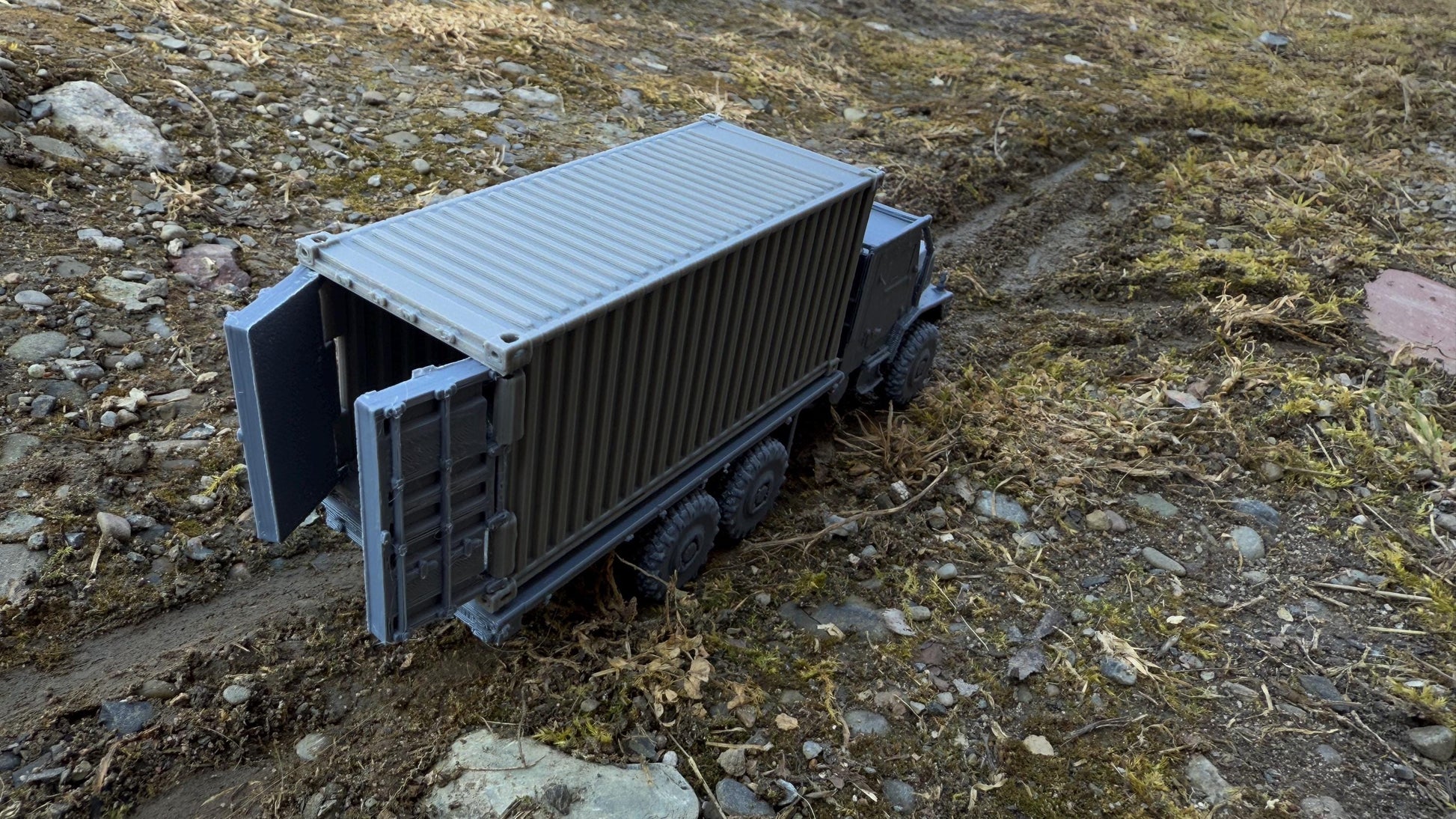 MTVR, 20ft Container carrier, Medium tactical vehicle replacement, Truck, Modern warfare, Tabletop terrain, WW2, Modern tank,