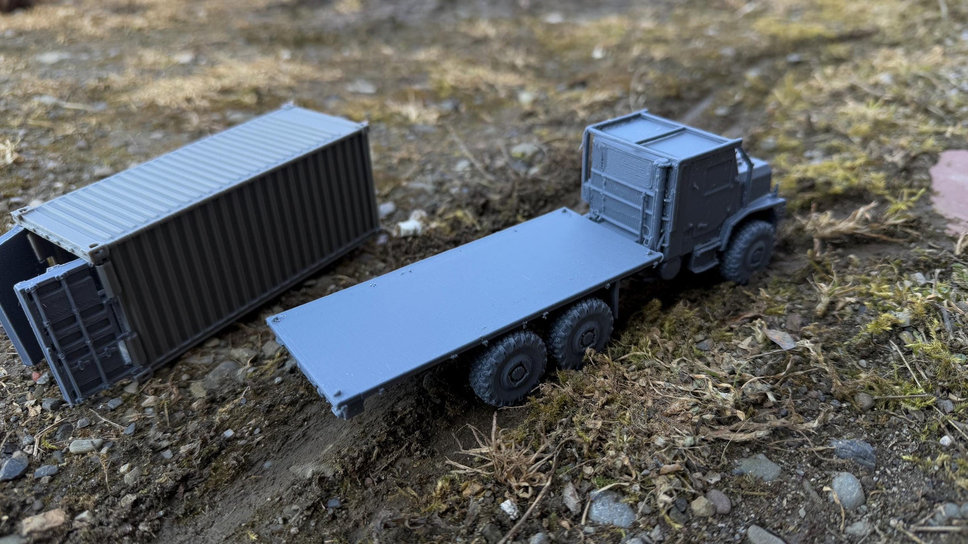 MTVR, 20ft Container carrier, Medium tactical vehicle replacement, Truck, Modern warfare, Tabletop terrain, WW2, Modern tank,