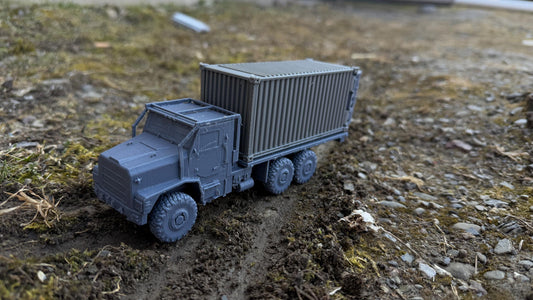 MTVR, 20ft Container carrier, Medium tactical vehicle replacement, Truck, Modern warfare, Tabletop terrain, WW2, Modern tank,
