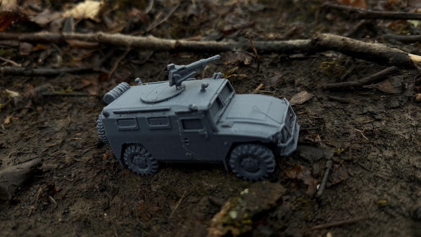 GAZ Tigr, Armored personnel vehicle, truck, soviet Era, Russian, Post War, cold war, tabletop gaming, tabletop terrain