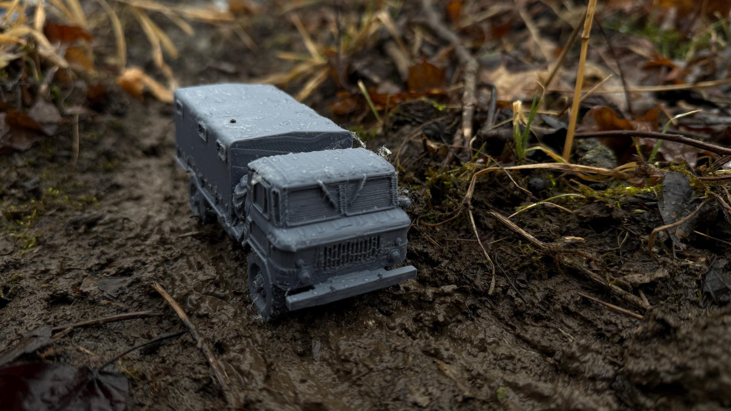 GAZ 66 covered, truck, soviet Era, Russian, Post War, cold war, tabletop gaming, tabletop terrain