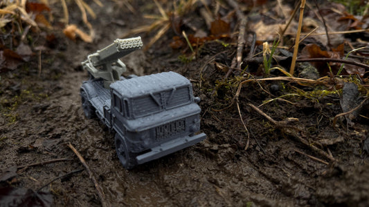GAZ 66 BM21 grad, BM-21, M1976, truck, soviet Era, Russian, Post War, cold war, tabletop gaming, tabletop terrain