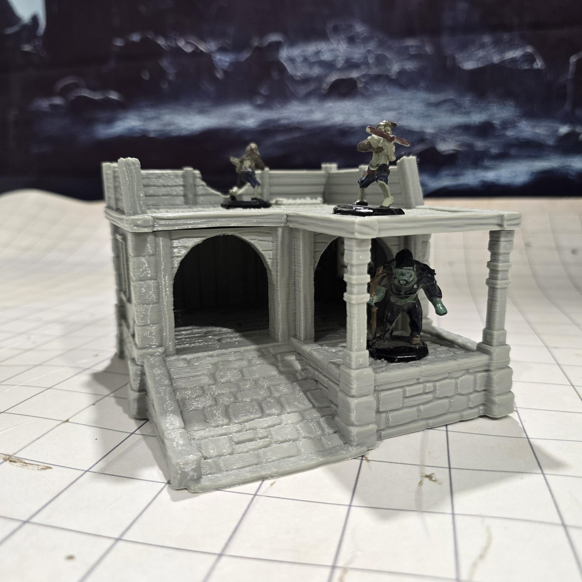 Small Storage Shed: Medieval Fantasy Wooden Warehouse for Tabletop Games