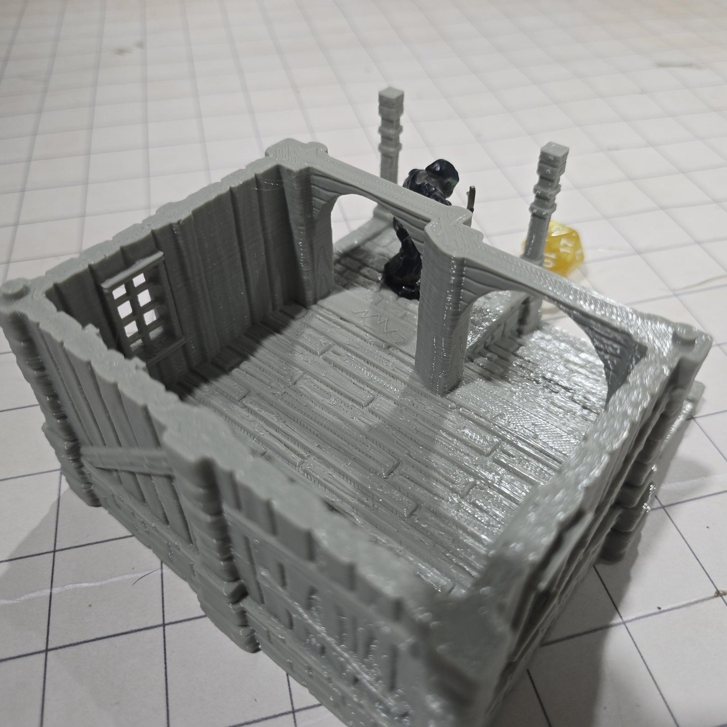 Small Storage Shed: Medieval Fantasy Wooden Warehouse for Tabletop Games