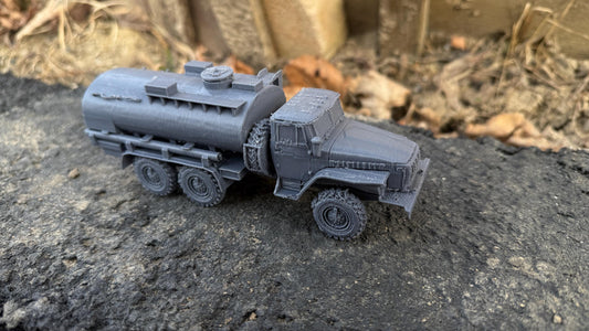 Ural 4320 Tanker, Fuel Truck, Truck, Soviet Era, Post War, cold war, tabletop gaming, tabletop terrain